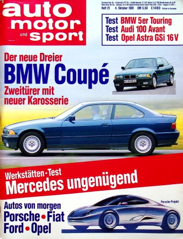 Deckblatt Auto Motor und Sport (21/1991)
